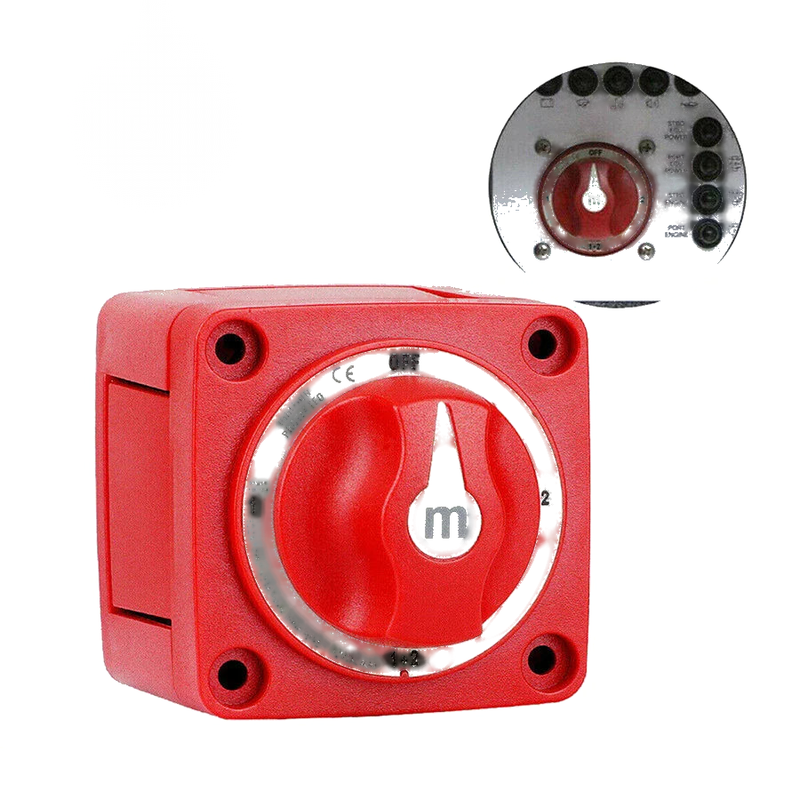 Marine Boat 4 Position Battery Selector Switch Red (6007)