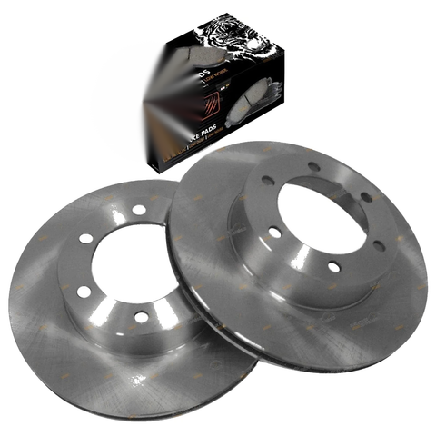 Toyota Hilux Surf KZN185 2 x Front Brake Rotors + Pads Set (1995–2002)