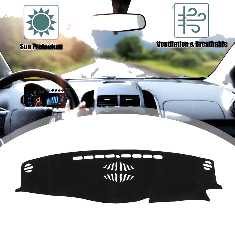 Toyota Crown Car Dashboard Cover / Black Non-slip Polyester / (2012–2018)