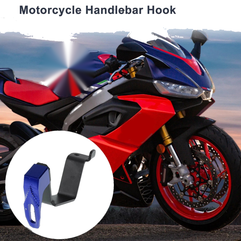 Square Aluminum Alloy Motorcycle Hanging Hook 125mm Length