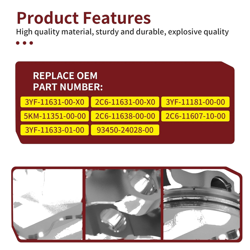 Yamaha Rhino YXR660 102mm Forged Piston & Top End Gasket (2004–2007)