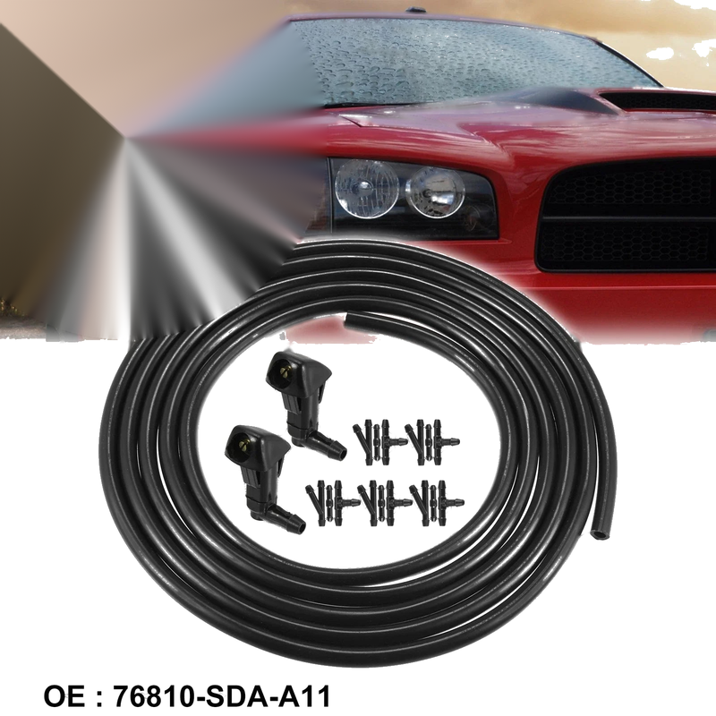 Honda Accord Windshield Washer Nozzles & 2.5m Hose (2003-2007)
