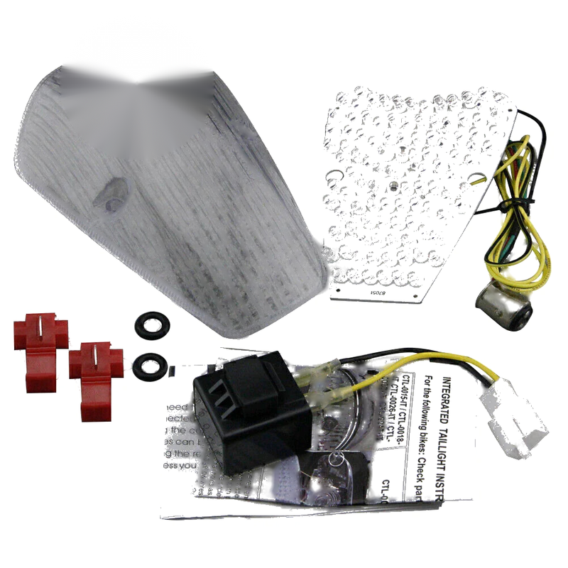 Honda VTX1300 1800 Clear LED Integrated Tail Light Turn Signals (2002)