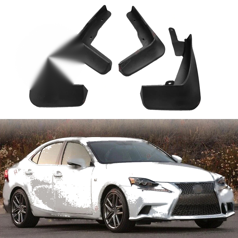 Lexus IS250 IS300 IS350 Sedan Mud Flap / 2x Splash Guards (2014–2020)