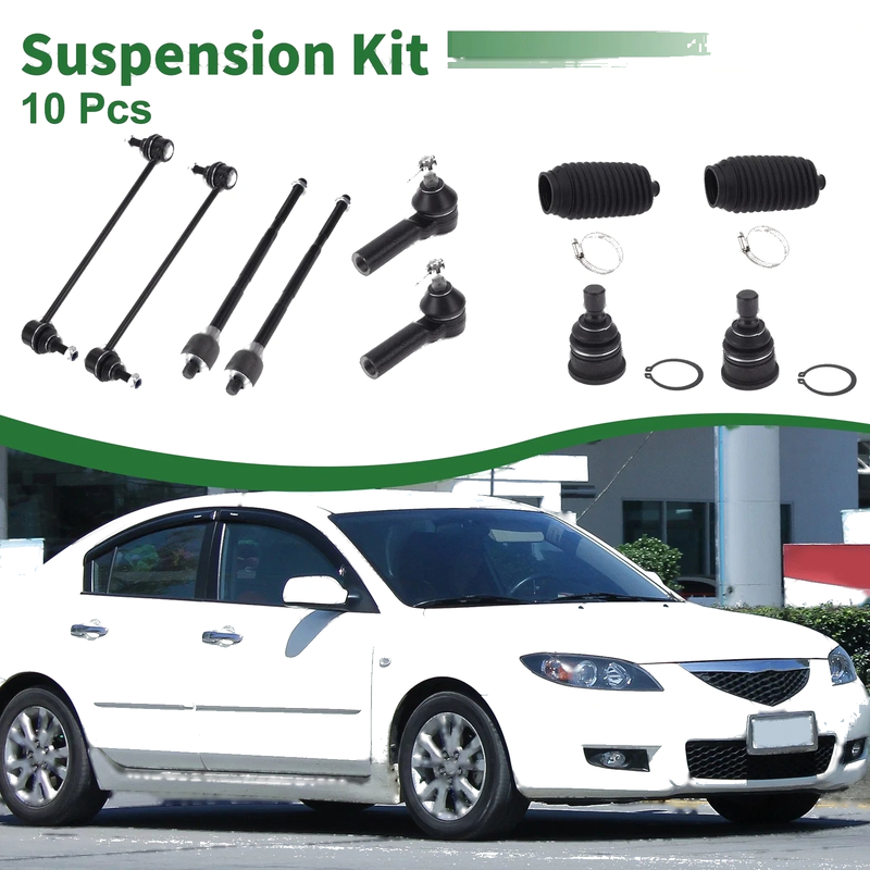 Mazda Tribute 10pcs Tie Rod End Sway Bar Link Front Suspension (2005–2006)