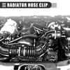 BMW E39 E38 E60 E90 (1997-2013) - Metal Silver Tone 1 Set Radiator Hose Clip