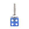 Chopper Motorcycle 4pcs Blue License Plate Screws