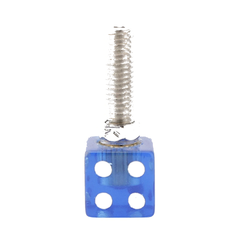 Chopper Motorcycle 4pcs Blue License Plate Screws
