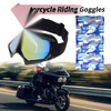 Motorcycle Riding Goggles Colorful Lens Black Frame TPU Cycling Sunglasses