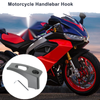 Rectangular Slot Motorcycle Hanging Hook 1 Set Titanium Tone 61mm Length