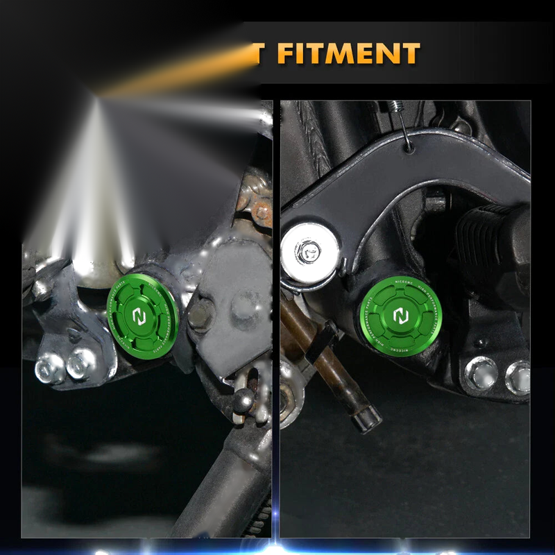 Kawasaki KLR650 Frame Plugs Swing Arm Caps (1987-2023)