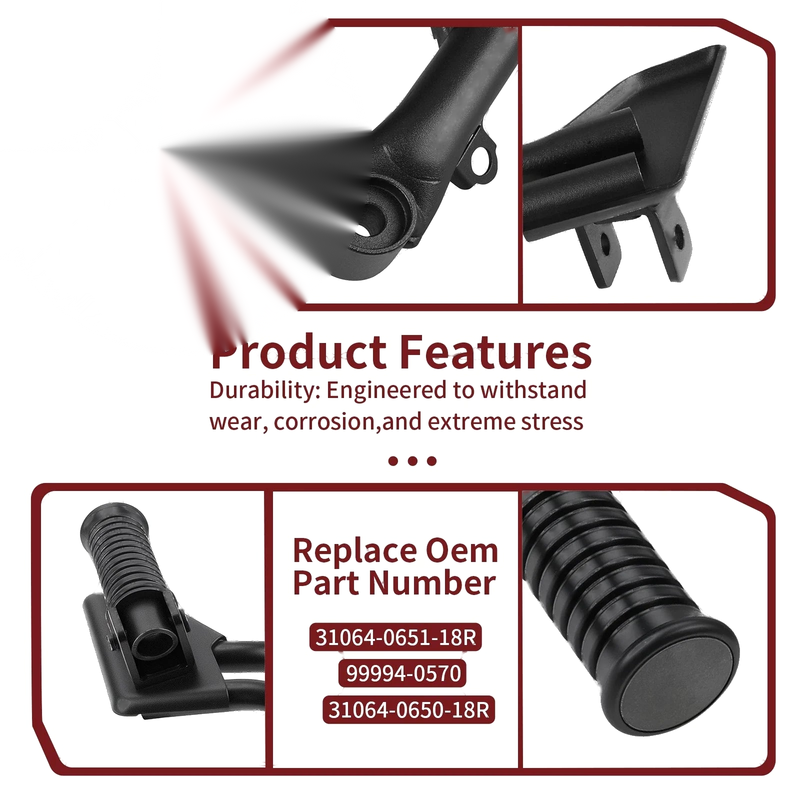 Kawasaki Vulcan S 650 EN650 Passenger Footrest Footpegs Set 2015-2024