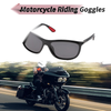 Motorcycle Riding Gray Lens Black Frame Tri-acetel Cellulose Goggles