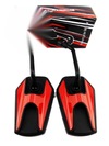 Honda Super Cub 110 Black Red Hex Soko Mirrors (2009-2015)