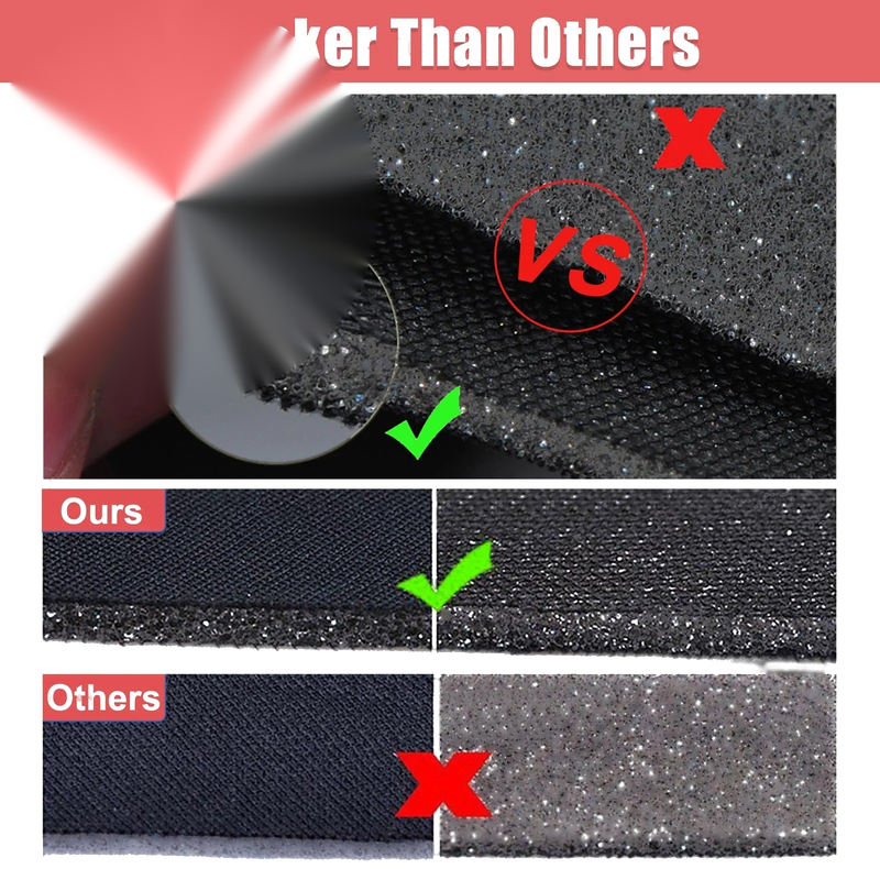 Dodge Ram 1500 2009-2023 Black Red 5 x Pcs Car Front Rear Seat Covers