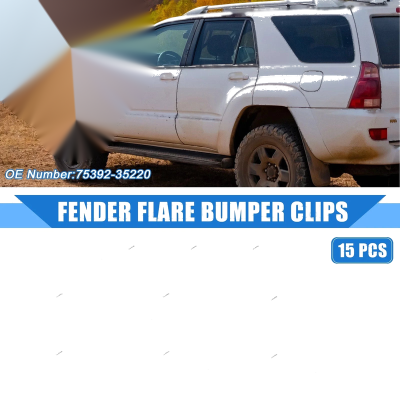 Toyota 4Runner 15 Pcs Car Front Rear Fender Bumper Spoiler Clip (2013–2021)