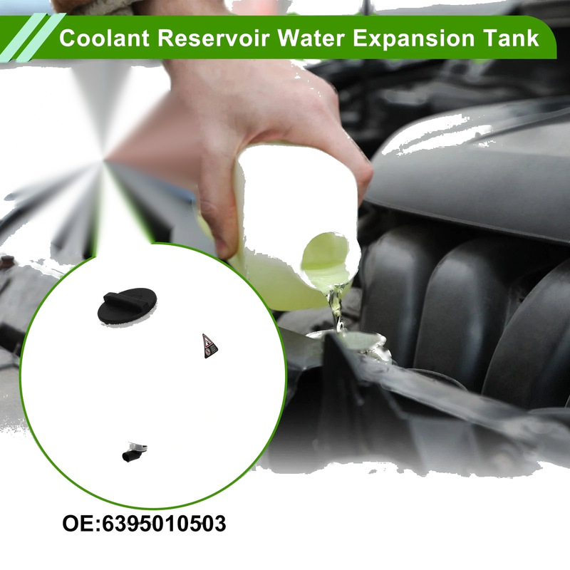 Mercedes-Benz Viano Coolant Expansion Overflow Tank with Cap (2003-2014)