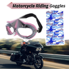 Motorcycle Riding Transparent Lens Pink Frame Cycling Sunglasses Goggles