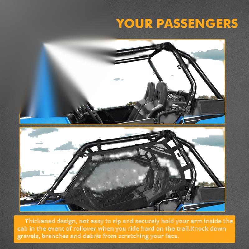Polaris RZR 570 900 XP 1000 Window Nets Mesh Protector (2012-2023)