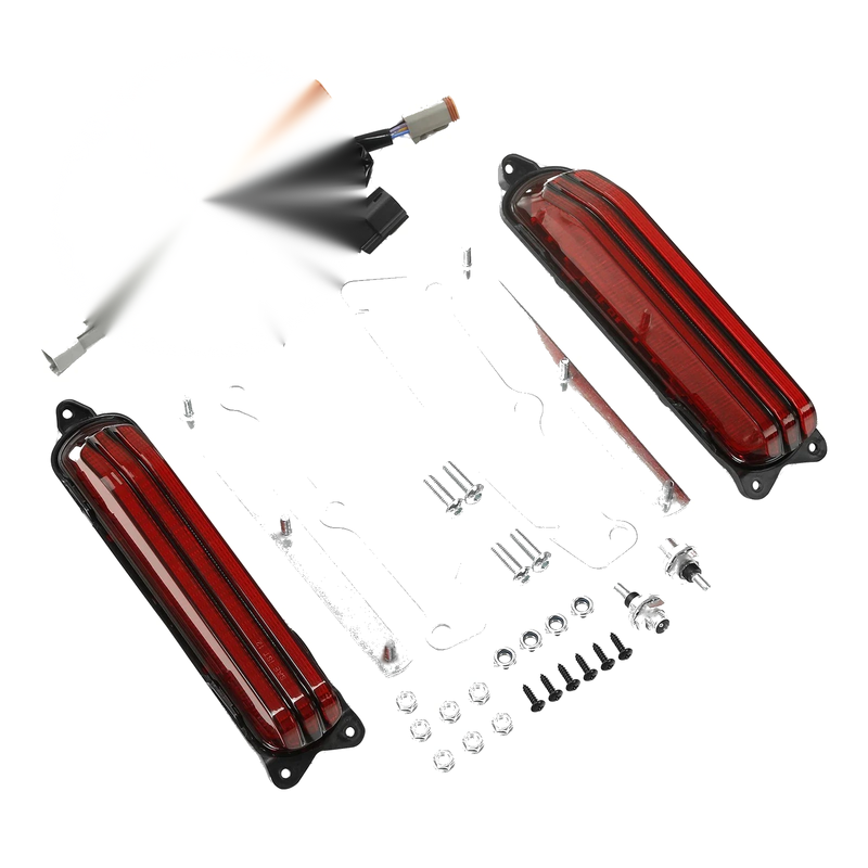 Harley Street Glide Rear Fender Fascia LED Brake Turn Tail Light (14-24)