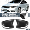 Honda Civic 9th Gen Rearview Mirror Cover Overlay Carbon Fiber (2012-2015)