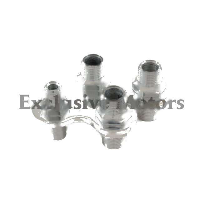 4 Port Polished Aluminum A/C & Heater Bulkhead