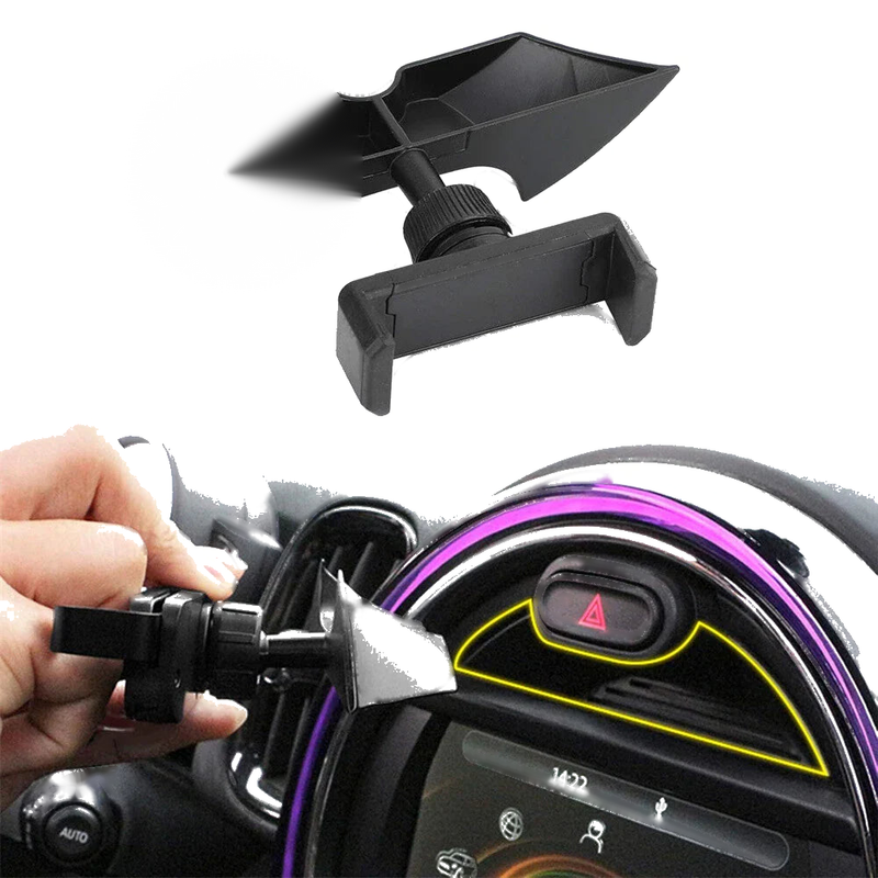 BMW MINI Cooper F54 F55 F56 F57 Black Phone Holder Mount (2014-2023)