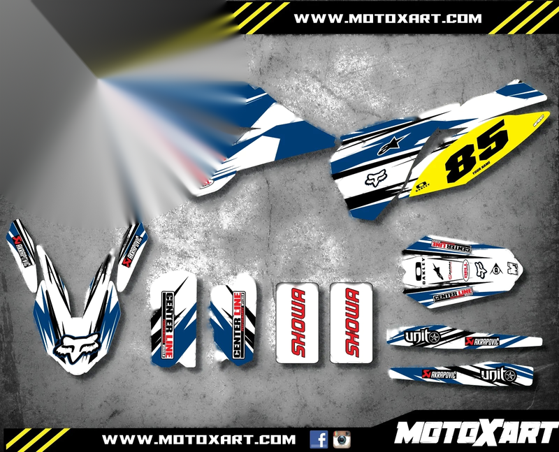 Husqvarna TC 85 DIGGER Style Graphic Kit Stickers (2014-2017)