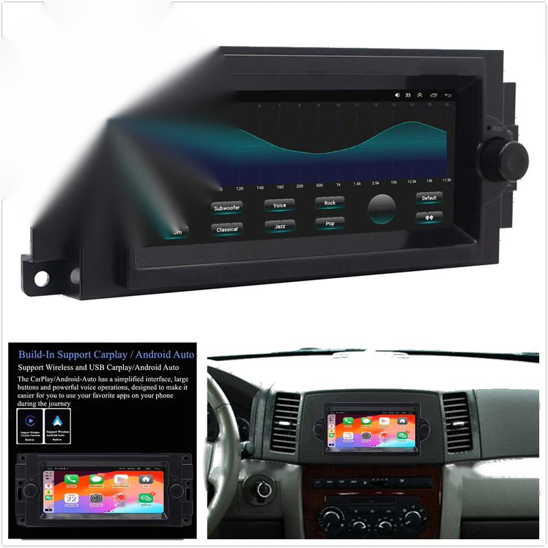 Jeep Dodge Chrysler 6.8" Android Stereo Radio GPS Navi Head Unit (2013-2023)