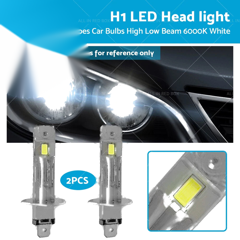 Car H1 LED Headlight Bulbs 220W 30000LM High Low Beam 6000K