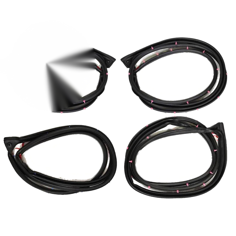 Door Rubber Weatherstrip Set 4 Fits Toyota Vios NCP41 NCP42 4D Sedan 2003-06 D05