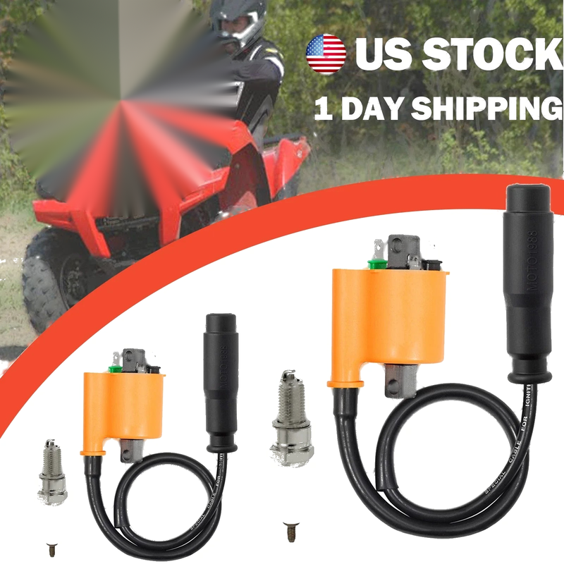 Kawasaki Brute Force 750 KVF750 2x Ignition Coil Spark CAP (2008–2022)