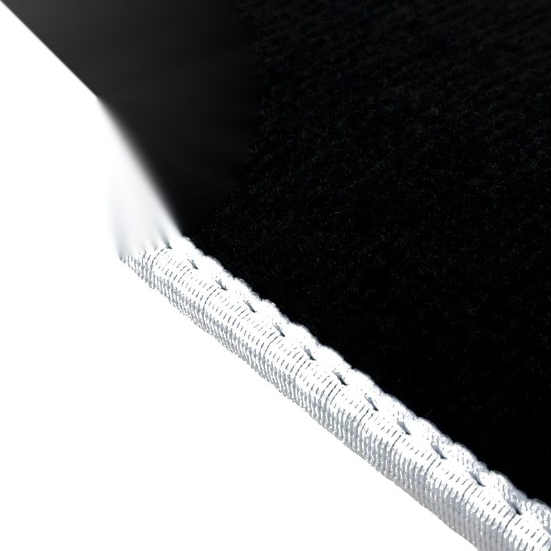 BMW i3 Series I01 (2014-2022) 2 x White Trim AutoWin Black Floor Mats