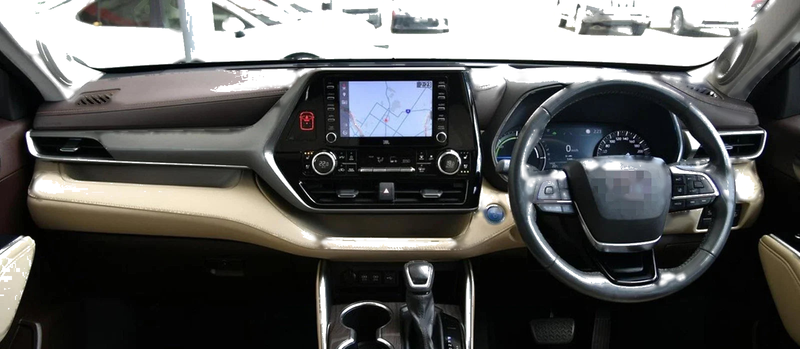 Toyota Kluger XU75R Grande 6 / 2021-2023 Black AU Non-Slip Dash Mat
