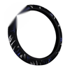 Car Black-Blue Steering Wheel Cover 37-38CM PU Leather Good Grip