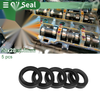Car Oil Seal 5 Pcs Rotary Shaft Seal NBR Rubber 20x28x4.5mm Black