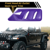 Jeep JL JLU (2018-2024) Purple Front Hood Air Outlet Vent Cover Trim