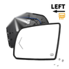 Toyota Tundra Left White Mirror Glass with Back Heated Lamp