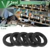 Oil Seal TG4 Lip Seal Ring Rotary Shaft Seal NBR Rubber 30x47x8mm Black 5 Pcs