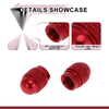 Car (All Years) 4 x Mini Bullet Style Tire Valve Stem Caps Dust Covers Red