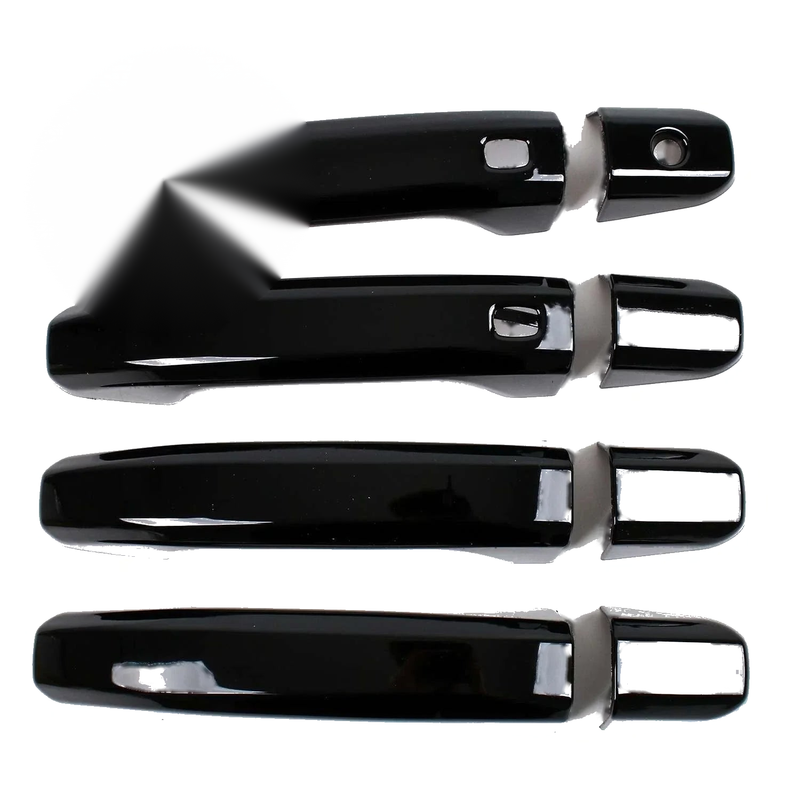 Chevrolet Silverado 1500 Smartkey Black Door Handle Lid Cover Trim (2020-2024)