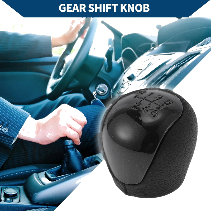 Hyundai Elantra (2008-2009) Black Plastic 6 Speed Manual Gear Shifter Knob