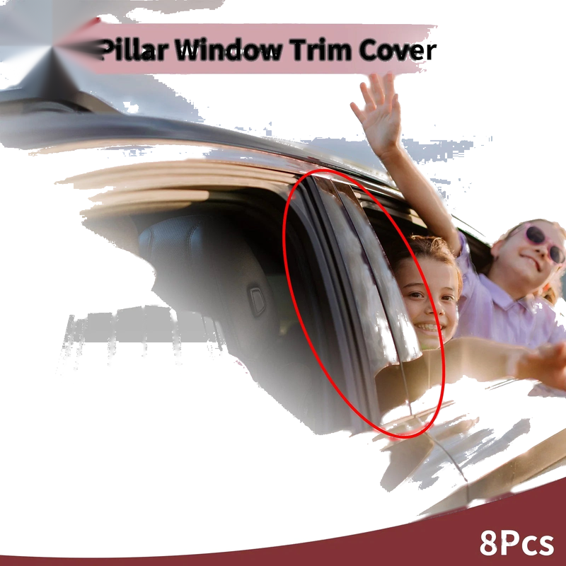 Toyota Land Cruiser LC300 8 Pcs Car Door Pillar Window Trim (2023–2024)