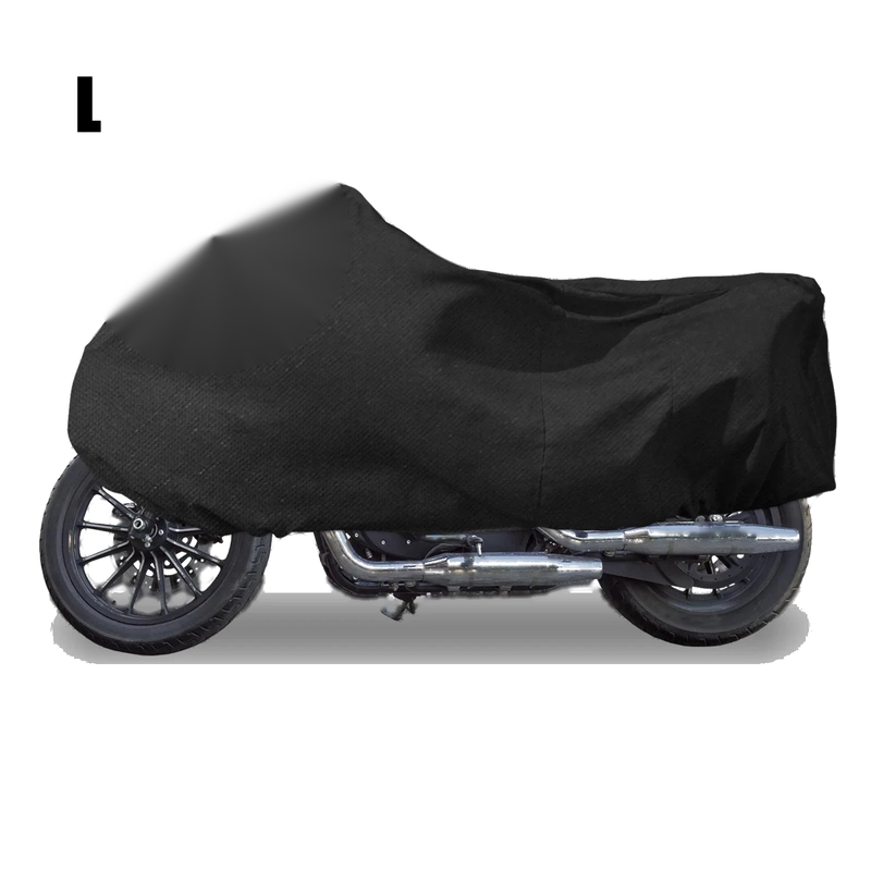 Motorbikes Elastic Dust-Proof Covers Black L Indoor Motorcycle Cover