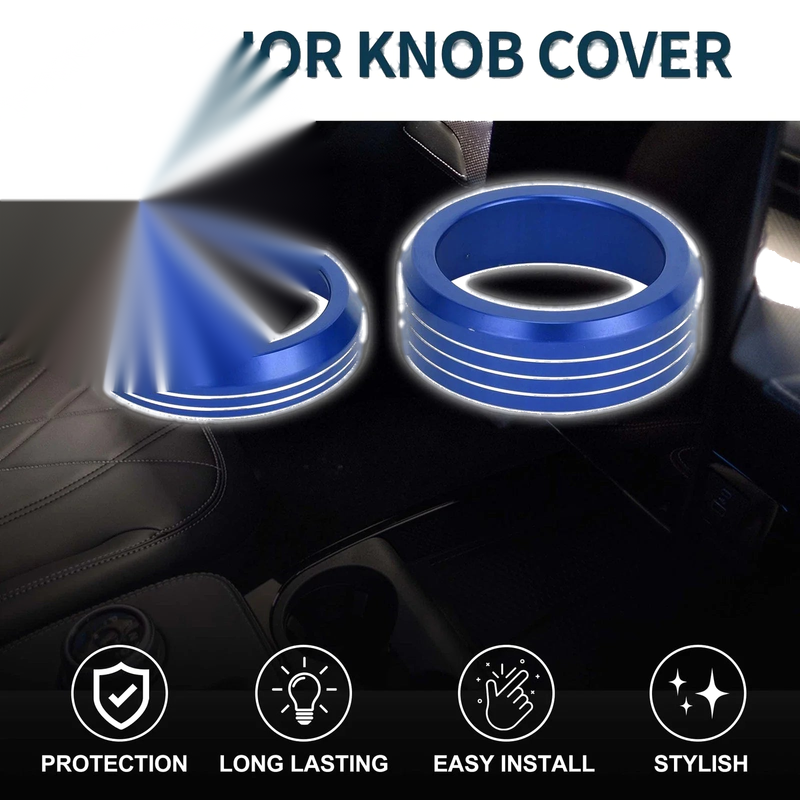 Ford Mach-E (2021-2024)  Pcs Blue Gear Shift Knob Cover Ring