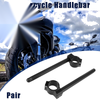 Motorcycle Black 1 Pair 46mm Handlebar Clip Ons
