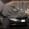 BMW 3 Series E90 E92 E93 AC Vent Sticker 5pcs (2005 - 2012)