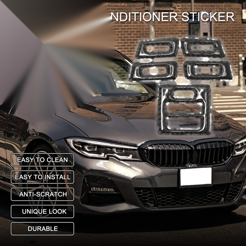 BMW 3 Series E90 E92 E93 AC Vent Sticker 5pcs (2005 - 2012)