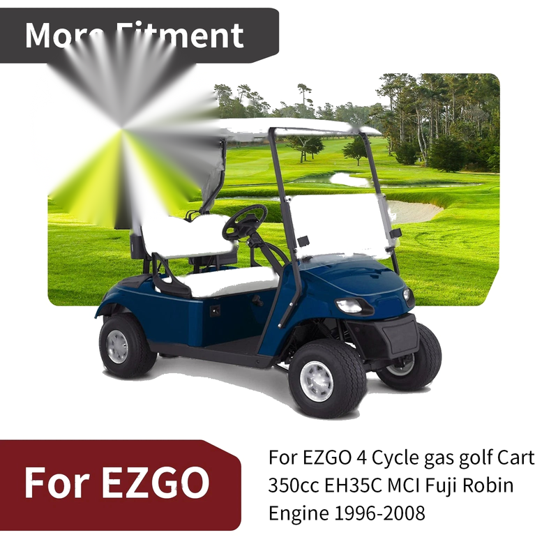 EZGO Golf Cart Robin 350cc Gasket Piston Ring Rebuild Kit (1996–2008)