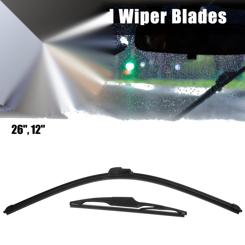 Toyota Aygo AB10 2 x Front Rear Windscreen Wiper Blades (2005–2014)